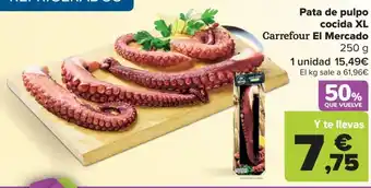 Carrefour Pata de pulpo cocida XL oferta