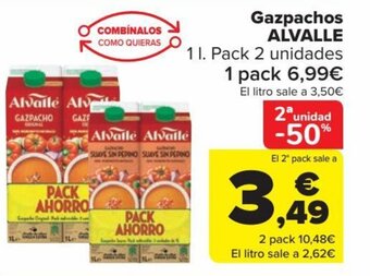 Carrefour Gazpachos ALVALLE oferta