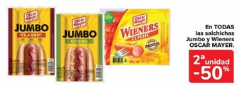 Carrefour EN TODAS las salchichas Jumbo y Wieners OSCAR MAYER. oferta