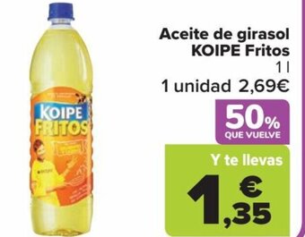 Carrefour Aceite de girasol KOIPE Fritos oferta