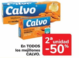 Carrefour EN TODOS los mejillones CALVO. oferta