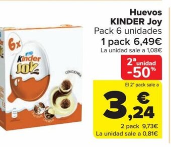 Carrefour Huevos KINDER Joy oferta