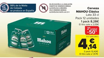 Carrefour Cerveza MAHOU Clásica oferta