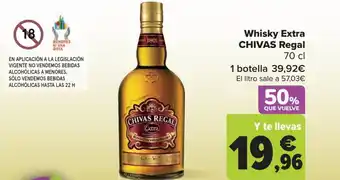 Carrefour Whisky Extra CHIVAS Regal oferta