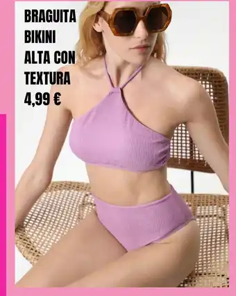 Lefties BRAGUITA BIKINI ALTA CON TEXTURA oferta