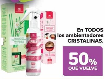 Carrefour En TODOS los ambientadores CRISTALINAS. oferta