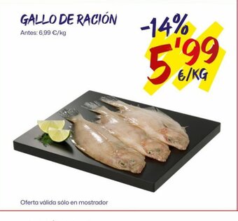 AhorraMas GALLO DE RACIÓN oferta