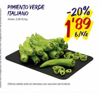 AhorraMas PIMIENTO VERDE ITALIANO oferta