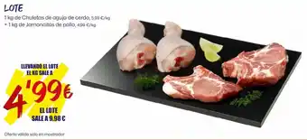 AhorraMas LOTE 1 kg de Chuletas de aguja de cerdo, 5,99 €/kg oferta