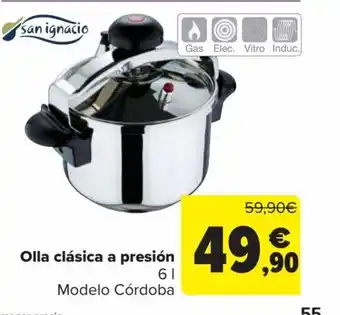 Carrefour Olla clásica a presión oferta