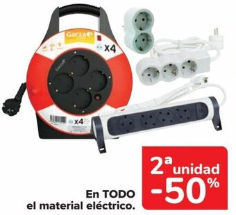 Carrefour EN TODO el material eléctrico. oferta