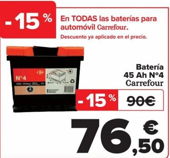 Carrefour Batería 45 Ah N°4 Carrefour oferta