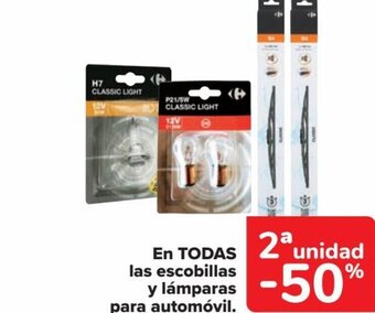 Carrefour EN TODAS las escobillas y lámparas para automóvil. oferta