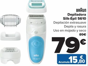 Carrefour BRAUN Depiladora Silk-Épil 5610 oferta
