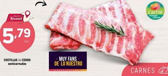 Coviran COSTILLAS de CERDO semicarnudas oferta