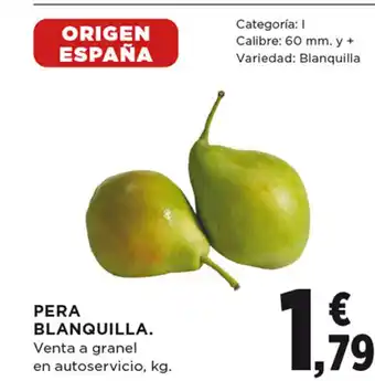 Hipercor PERA BLANQUILLA oferta