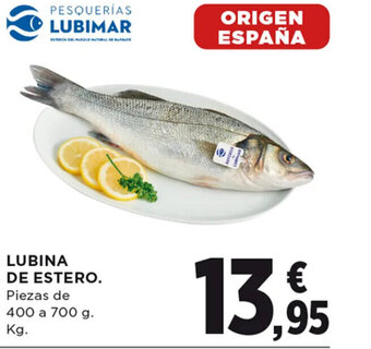 Hipercor LUBINA DE ESTERO oferta