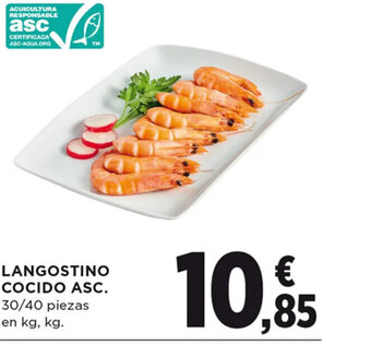 Hipercor LANGOSTINO COCIDO ASC oferta