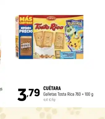 Coviran CUÉTARA Galletas Tosta Rica 760 + 100 g 4,41 €/kg oferta