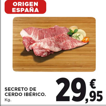 Hipercor SECRETO DE CERDO IBÉRICO. Kg. oferta