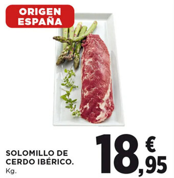 Hipercor SOLOMILLO DE CERDO IBÉRICO. Kg. oferta