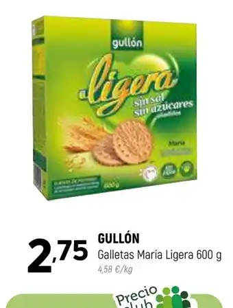 Coviran GULLÓN Galletas María Ligera 600 g oferta