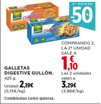 Hipercor GALLETAS DIGESTIVE GULLÓN. oferta