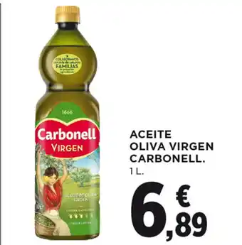 Hipercor ACEITE OLIVA VIRGEN CARBONELL. 1L. oferta