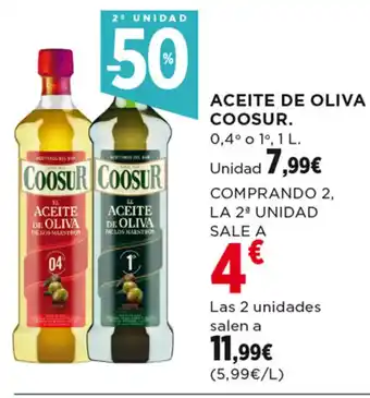 Hipercor ACEITE DE OLIVA COOSUR. 0,4° 0 1°, 1 L. oferta