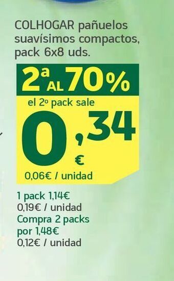 HiperDino Pañuelos de papel colhogar oferta