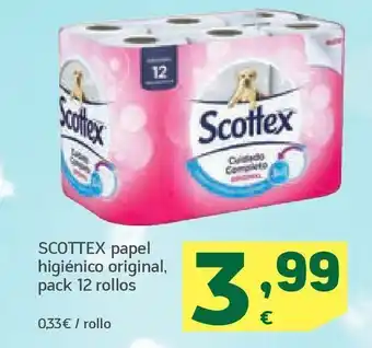 HiperDino Papel higiénico scottex oferta