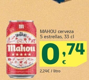 HiperDino Cerveza mahou oferta