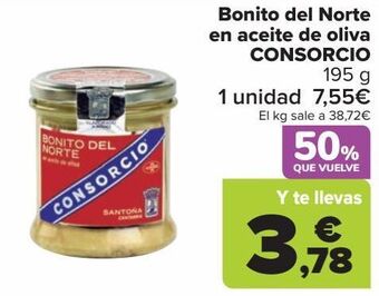 Carrefour Bonito del norte en aceite de oliva consorcio oferta