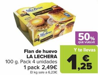 Carrefour Flan de huevo la lechera oferta