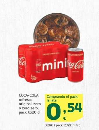 HiperDino Refrescos coca-cola oferta