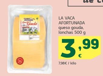 HiperDino Queso gouda la vaca afortunada oferta