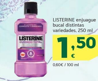 HiperDino Enjuague bucal listerine oferta