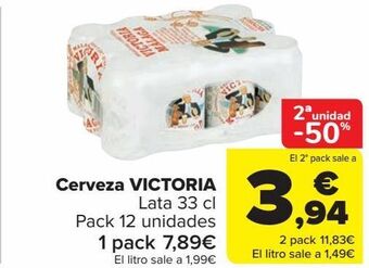 Carrefour Cerveza victoria oferta