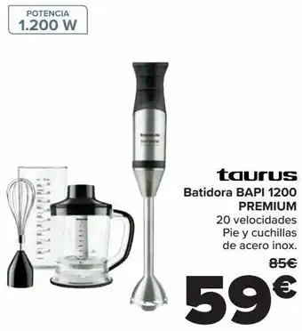 Carrefour Taurus batidora bapi 1200 premium oferta