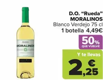 Carrefour D.o. ''rueda'' moralinos blanco verdejo oferta