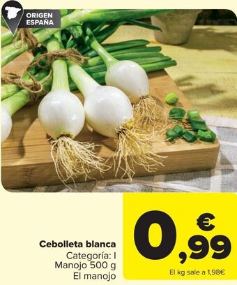 Carrefour Market Cebolleta blanca oferta