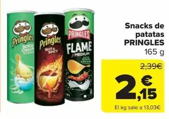 Carrefour Market Snacks de patatas pringles oferta