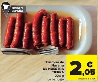 Carrefour Market Txistorra de navarra de nuestra tierra oferta