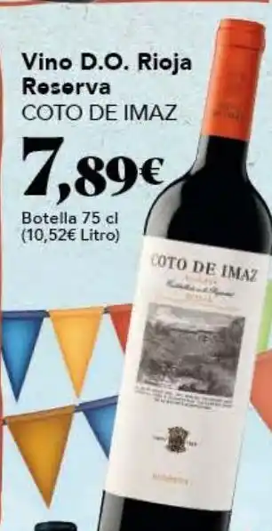 Gadis Vino reserva coto de imaz oferta