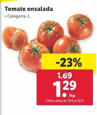 Lidl Tomate ensalada oferta