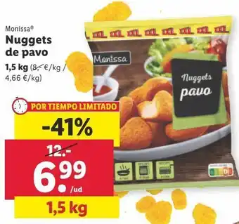 Lidl Nuggets de pavo monissa oferta