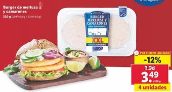 Lidl Hamburguesas oferta
