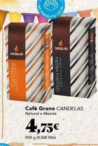 Café en grano candelas