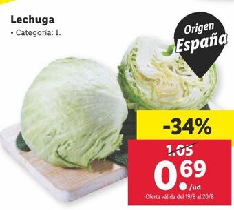 Lidl Lechuga oferta