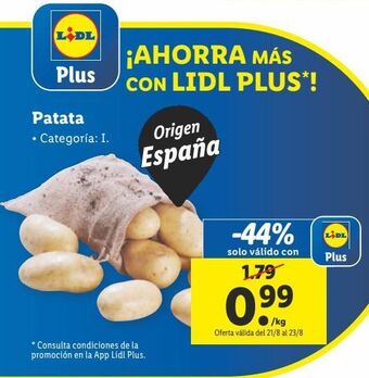 Lidl Patatas oferta